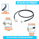 Mangueira Entrada 2mt Para Lavadora Brastemp Electrolux Consul