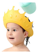 Chapeu Banho Ajustável Bebê Com Protetor Olhos E Orelhas Cor Amarelo AMARELO