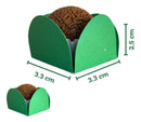 100 Forminhas Para Doces 4 Pétalas Brigadeir 5- verde Escuro