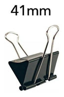 Prendedor De Papel Binder Clips 41mm C/ 12unid. Kaz Cor Preto