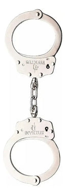 Algema De Pulso Invictus Aço Carbono Corrente Niquelada Fosco