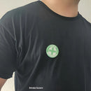 Kit 10 Bottons Broche Cipa Segurança Do Trabalho 3,5cm Cor Verde-escuro