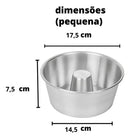 Kit 2 Forma Assadeira Bolo Pudim Redonda Air Fryer Forno Alumínio