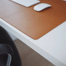 Mousepad Grande Caramelo 90x40 Deskpad Couro Antiderrapante Mesa Computador Notebook Eddias