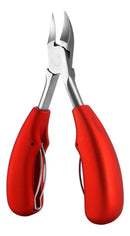 Ideal Profissional N4 alicate desencravador de unha pé mano curvo aço inox vermelho