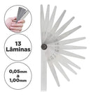 Calibre De Folga Mecânico 0,05mm A1,00 Mm 13 Lâminas Vonder
