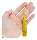 Pingente De Seda Tassel - Franja - Dourado - C/50 Nybc