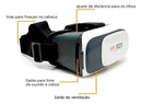 Óculos Vr Box 2.0 Realidade Virtual 3d Android Com Controle