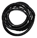 Mz Plastic 3/4 - 5 Metros cor preto organizador de fios cabos espiral