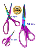 Kit Tesoura Titânio Corte Costura Artesanato Não Perde Corte