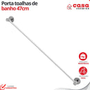 Kit De Acessórios Para Banheiro Lavabo Aço Inox 05 Peças