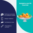 Saladeira Ruvolo, Fruteira Cozinha Mesa, Fruteira Vidro com Pé