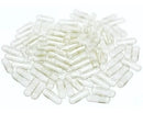 100 Cápsulas Vazias De Gelatina Incolor Nº 00 (1000mg) Incolor / Transparente