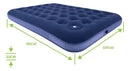 Colchão Inflável Casal Acampamento Inflador Acoplado O2flow