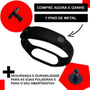 5 Pulseira Para Relógio Miband7 Mi Band 7 Mi7 + Película 3d Cor Chumbo / Preto / Marinho / Branco / Marsala Largura 15 Mm