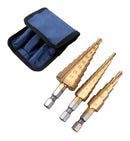 JOGO 3 BROCA ESCALONADA TITANIO 3-12 4-12 -20MM MFL