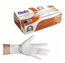 Luva Descartável de Látex com Pó Medix Cor Natural Tamanho M x 100 Unidades