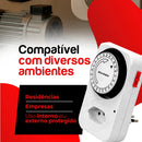 Timer Temporizador Analógico 110/220v Piscina Aquário Bombas Programável Marca Bahrein