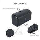 Kit Dispenser Papel Toalha Saboneteira Sabonete Gel Cor Preto