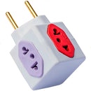 Kit 2 Cubos Benjamin Adaptador De Tomada 10a 20a 4 Entradas - HURACAN DISTRIBUIDORA