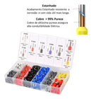 1200 Terminais Elétricos Ilhós Tubular 0,5mm Até 10mm Caixa