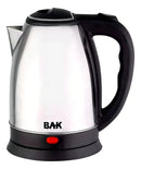 Chaleira Jarra Elétrica Bule Inox 1,8 Litros Bak Prata Cor Preto
