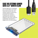 Rws Kit 3 Case De Gaveta Usb 3.0 Hd 2.5 Sata Externo Notebook Ps4 Tvbox Xbox