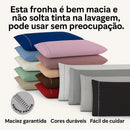 2 Fronha Avulsa Percal 200 Fios Algodão Ponto Palit Palha Liso