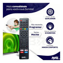 Controle Remoto Para Tv Philco Smart Teclas Netflix, Youtube, Globoplay E Prime Video