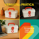 Maleta de Medicamentos 2,8 L Nitron — ideal para primeiros socorros, com alça resistente, design médio e compartimentos internos para armazenar remédios e curativos com praticidade e segurança