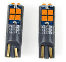 Par Lâmpada Pingo T10 10 Chip Led 3030 Canbus Âmbar Laranja Âmbar Conforme Foto T10/168/w5w/194