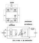 Relé de Estado Sólido Fotek SSR SSR-25DA Relay Arduino