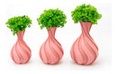 Kit 3 Vasos Jarros Decorativos Para Plantas Artific Salmão