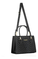 Kit Bolsa Feminina Transversal Ombro + Bolsa Pequena Lateral Cor Preta