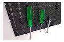 Painel Preto P/ Ferramentas Plástico Perfurado + 48 Ganchos