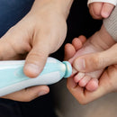 Aparador De Unha Lixa Eletrica Infantil Bebê Estojo Luz Buba Cor Azul