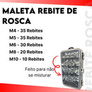 Jogo Porca Rebite Rosca Interna Maleta M4 M5 M6 M8 M10 Nf-e