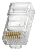 Pacote C/10 Conector Rj45 Cat5e Banho De Ouro Cabo Rede - LINK+