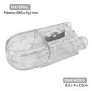Porta-pastillas Platina cortador de comprimidos - reservatório transparente