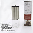 Moedor De Café Manual Inox Com Manivela Giratória Moer Grãos
