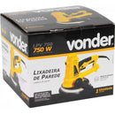 Lixadeira profissional de parede Vonder Ferramentas LPV 750 amarela 50Hz/60Hz 750W