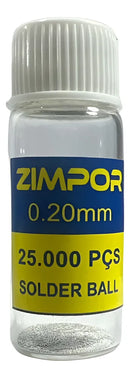 Esferas De Solda Bolas Reballing Bga Chumbo Vários Diâm 0.20mm