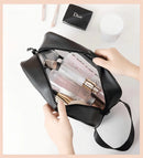 Kit Necessáires Feminina Maquiagem Cosméticos Viagem Praia Camping Cor Preto Loja Infor Desenho do tecido Lisa