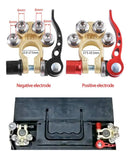 2 Conector Terminal Bateria Dourado Bateria C/ Engate Rápido Carro Par