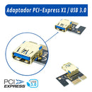 Adaptador Placa Video Pci-express 1 X Slot 16x Usb 3.0 Sata Cor Vermelho