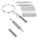 1 Mini Chave Fenda Apertar Parafuso Óculos Relogio Br Prateado