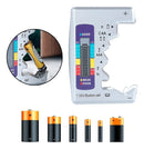 Testador Medidor De Bateria Pilha Mostrador Digital Full Cor Prateado