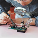 Lupa Para Solda Com Garras E Suporte Para Ferro Solda Braço Articulável Tomóvi