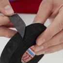 Kit 5 Fitas Tecido Isolante Chicote Automotivo Anti Chama 25m x 19mm Preta Tesa