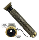 Clippers Dragon Retro Profissionais Para Cabelo E Barba Cor Bege